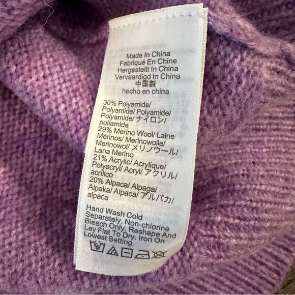 J. Crew Purple Crewneck Pullover Sweater - Picture 7 of 8